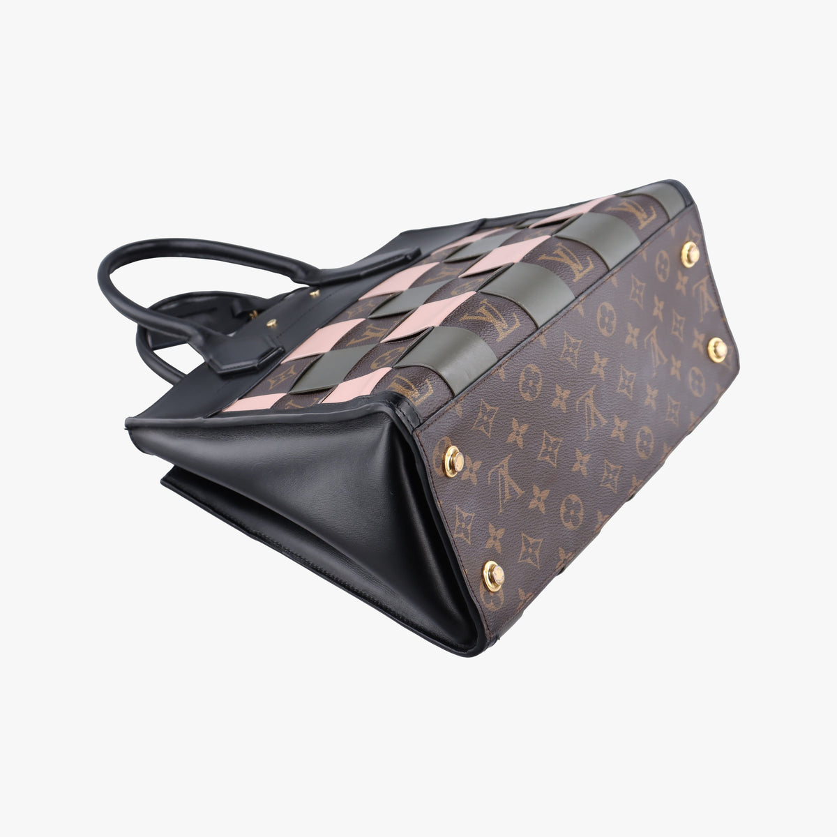 Secondhand Louis Vuitton City Steamer Pink x Black Leather M57222 handbag | stylenewstar
