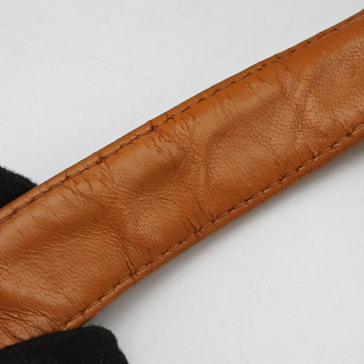 Pre-owned Bottega Veneta CAMPANA Intrecciato Orange lambskin  handbag | stylenewstar