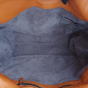 Pre-owned Bottega Veneta CAMPANA Intrecciato Orange lambskin  handbag | stylenewstar