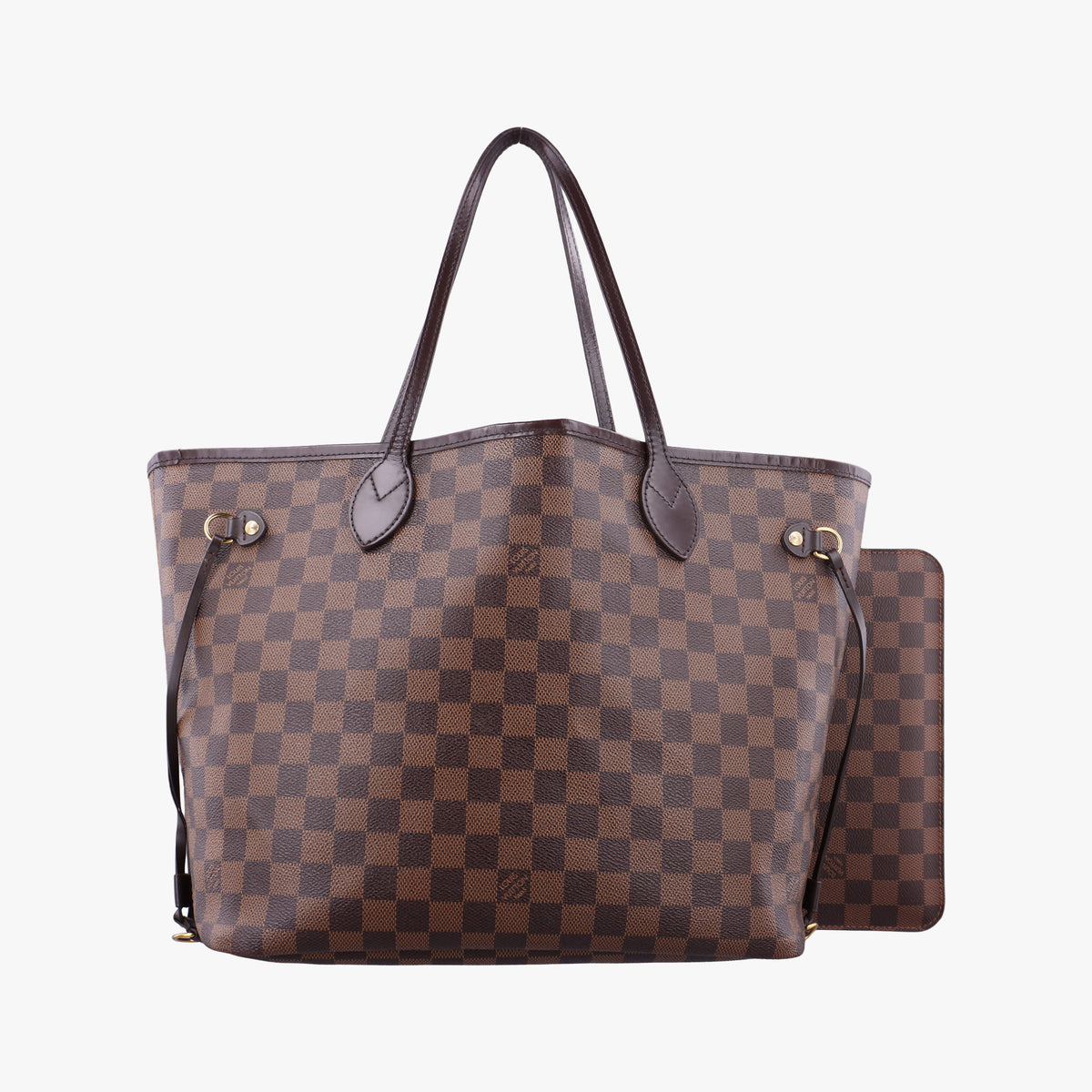 Pre-owned Louis Vuitton NEVERFULL MM EBENE Damier Canvas N51105 shoulderbag | stylenewstar