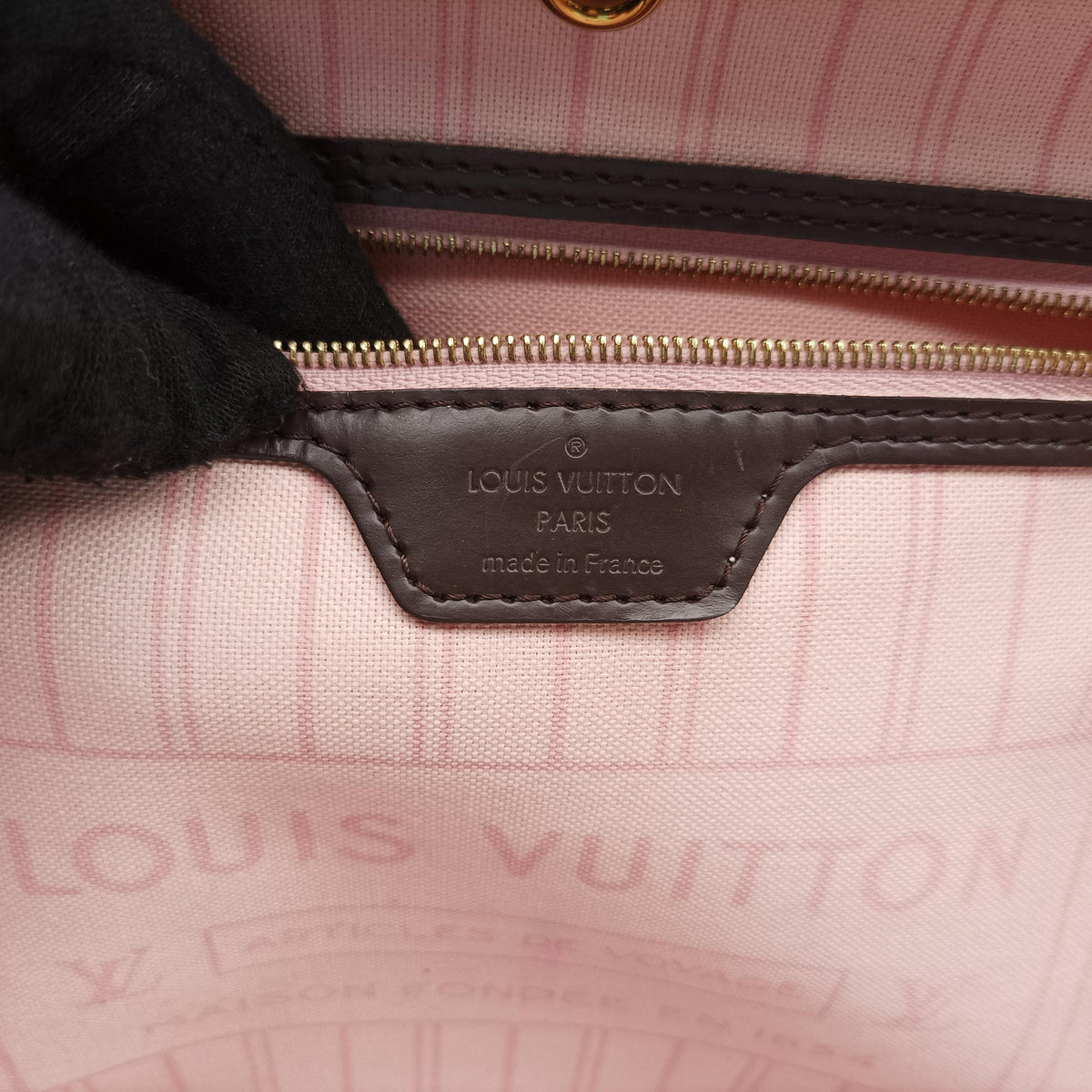 Pre-owned Louis Vuitton NEVERFULL MM EBENE Damier Canvas N51105 shoulderbag | stylenewstar