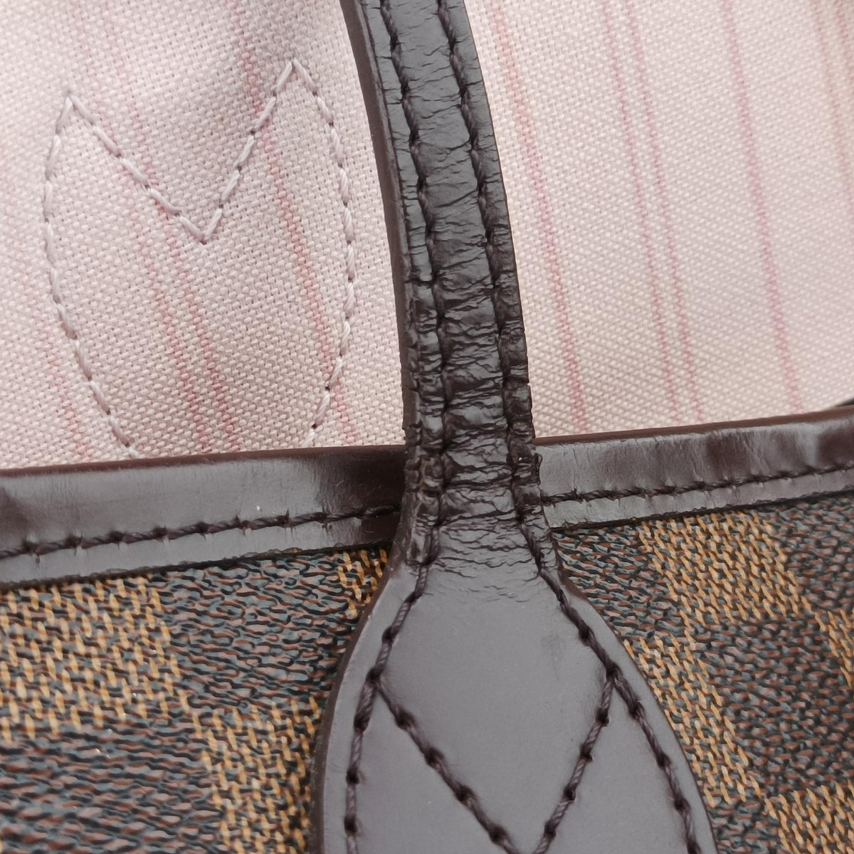 Pre-owned Louis Vuitton NEVERFULL MM EBENE Damier Canvas N51105 shoulderbag | stylenewstar