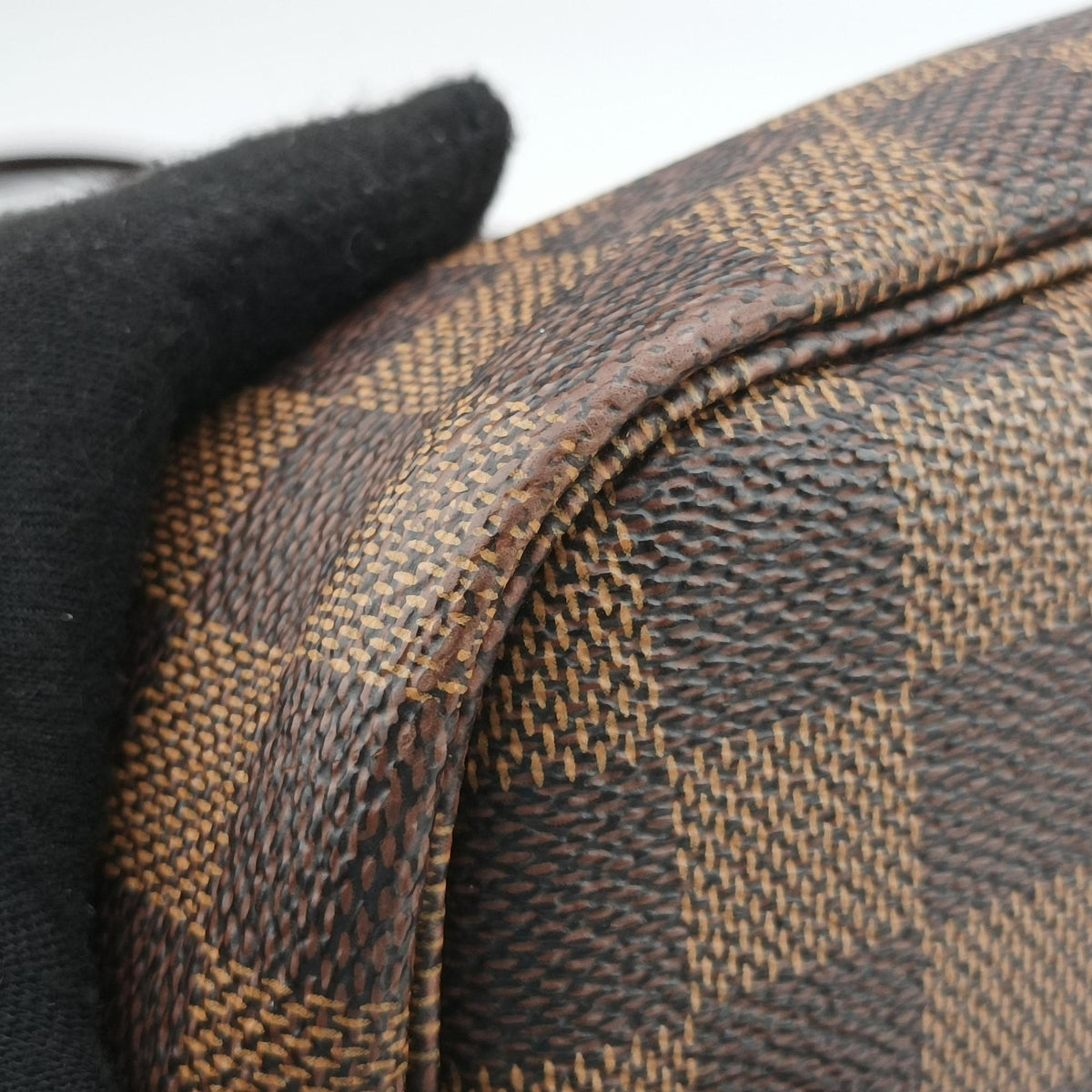 Pre-owned Louis Vuitton NEVERFULL MM EBENE Damier Canvas N51105 shoulderbag | stylenewstar