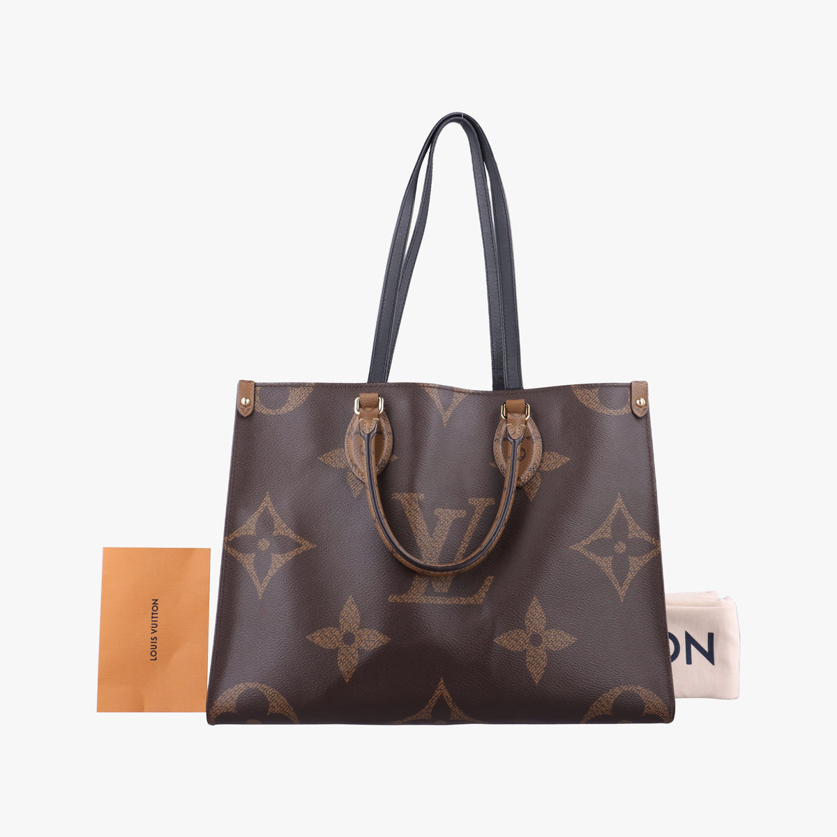 Pre-owned Louis Vuitton On the Go MM Monogram/Brown Monogram Canvas M45321 handbag | stylenewstar