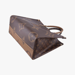Pre-owned Louis Vuitton On the Go MM Monogram/Brown Monogram Canvas M45321 handbag | stylenewstar