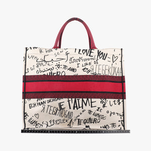 Pre-owned Christian Dior Book Tote Multicolour Canvas  handbag | stylenewstar