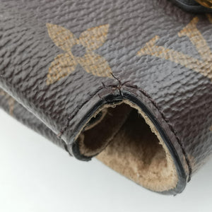 Pre-owned Louis Vuitton MARIGNAN brown×Rose Poodle Monogram Canvas×calf leather M43960 shoulderbag | stylenewstar