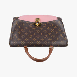 Pre-owned Louis Vuitton MARIGNAN brown×Rose Poodle Monogram Canvas×calf leather M43960 shoulderbag | stylenewstar