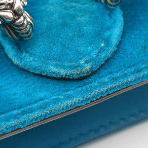 Pre-owned Gucci Dionysus Blue velour 476432 shoulderbag | stylenewstar
