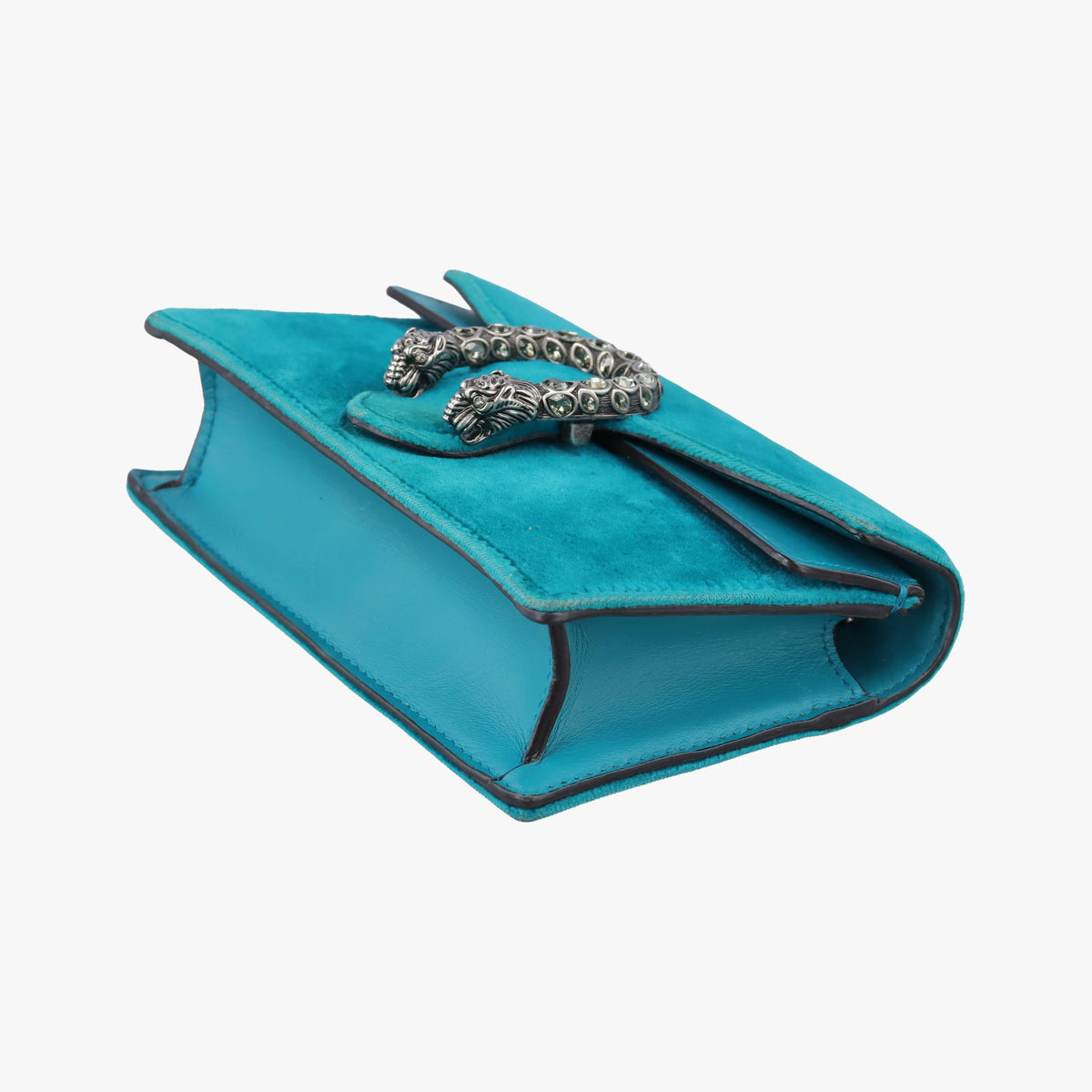 Pre-owned Gucci Dionysus Blue velour 476432 shoulderbag | stylenewstar