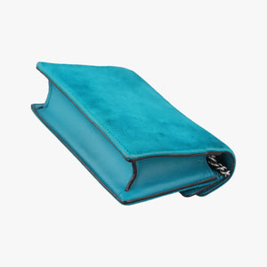 Pre-owned Gucci Dionysus Blue velour 476432 shoulderbag | stylenewstar