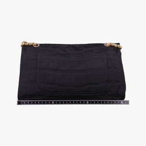 Pre-owned Chanel 2.55 Matelasse Black Silk A36414 shoulderbag | stylenewstar