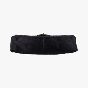 Pre-owned Chanel 2.55 Matelasse Black Silk A36414 shoulderbag | stylenewstar