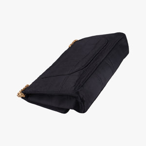 Pre-owned Chanel 2.55 Matelasse Black Silk A36414 shoulderbag | stylenewstar