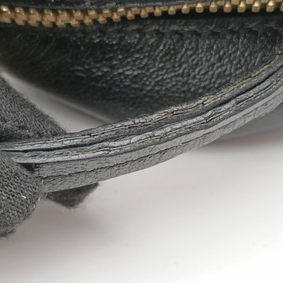Pre-owned Gucci GG Marmont Black×beige Canvas×Leather 447632 shoulderbag | stylenewstar