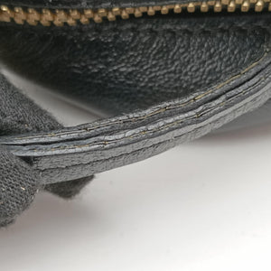 Pre-owned Gucci GG Marmont Black×beige Canvas×Leather 447632 shoulderbag | stylenewstar