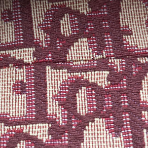 Pre-owned Christian Dior Saddle Burgundy jacquard × leather  handbag | stylenewstar