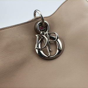 Pre-owned Christian Dior Diorissimo Beige Leather  shoulderbag | stylenewstar