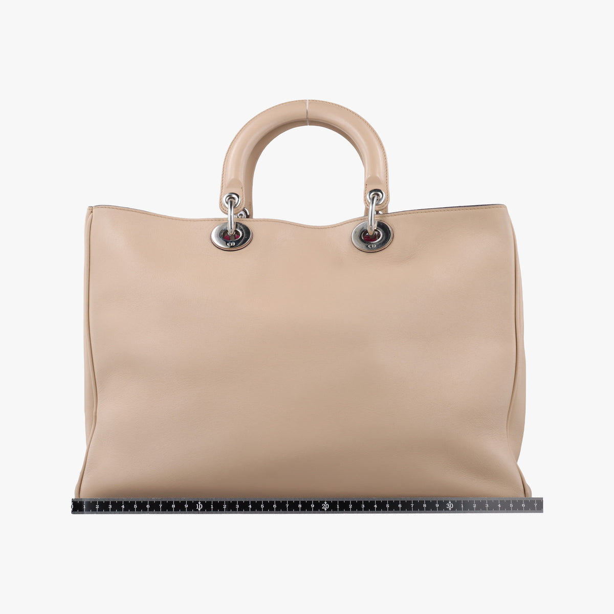 Pre-owned Christian Dior Diorissimo Beige Leather  shoulderbag | stylenewstar