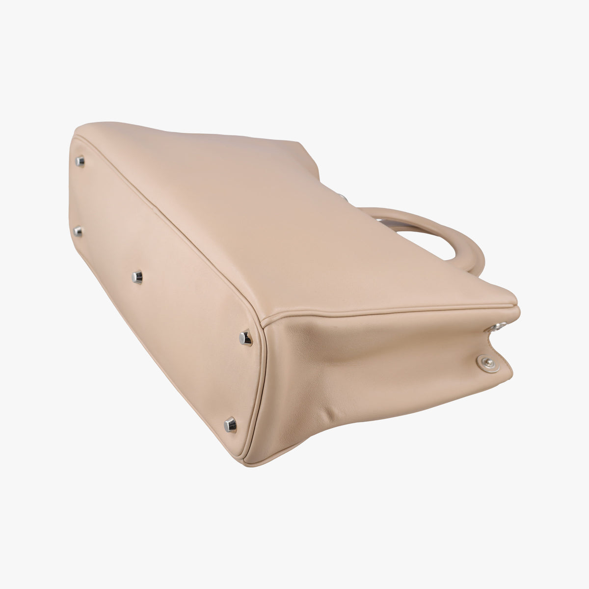 Pre-owned Christian Dior Diorissimo Beige Leather  shoulderbag | stylenewstar