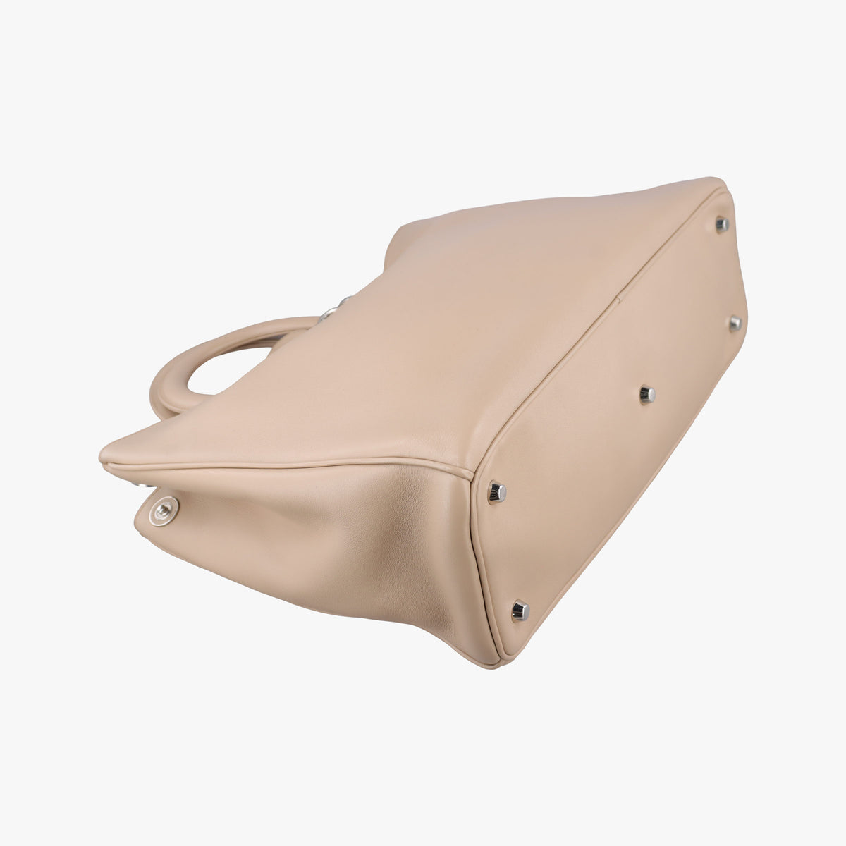 Pre-owned Christian Dior Diorissimo Beige Leather  shoulderbag | stylenewstar