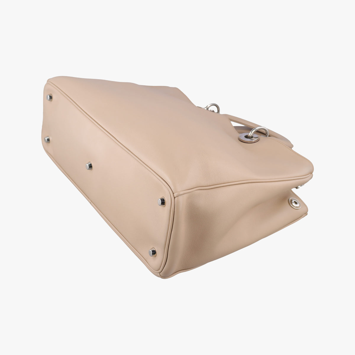 Pre-owned Christian Dior Diorissimo Beige Leather  shoulderbag | stylenewstar