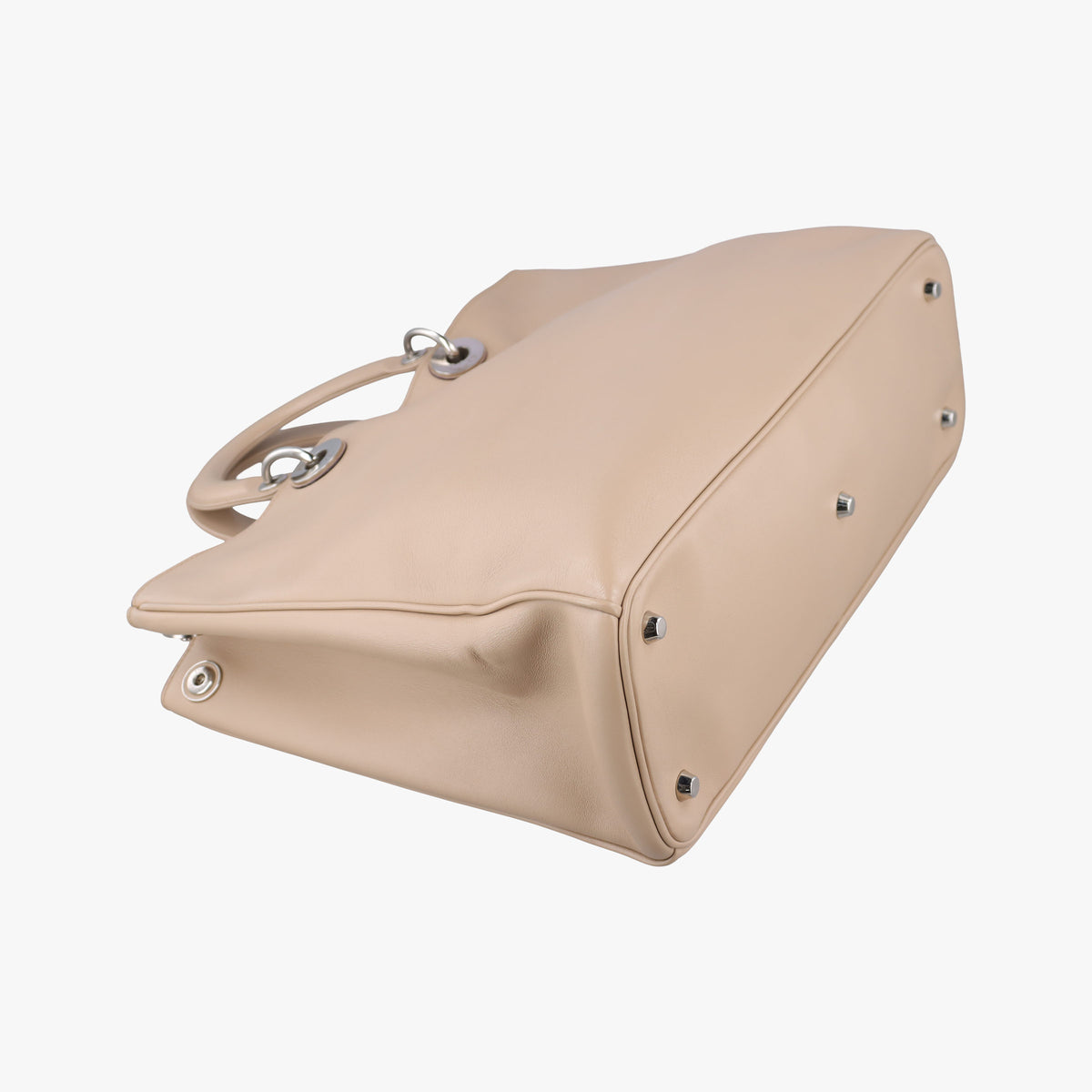 Pre-owned Christian Dior Diorissimo Beige Leather  shoulderbag | stylenewstar