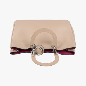 Pre-owned Christian Dior Diorissimo Beige Leather  shoulderbag | stylenewstar