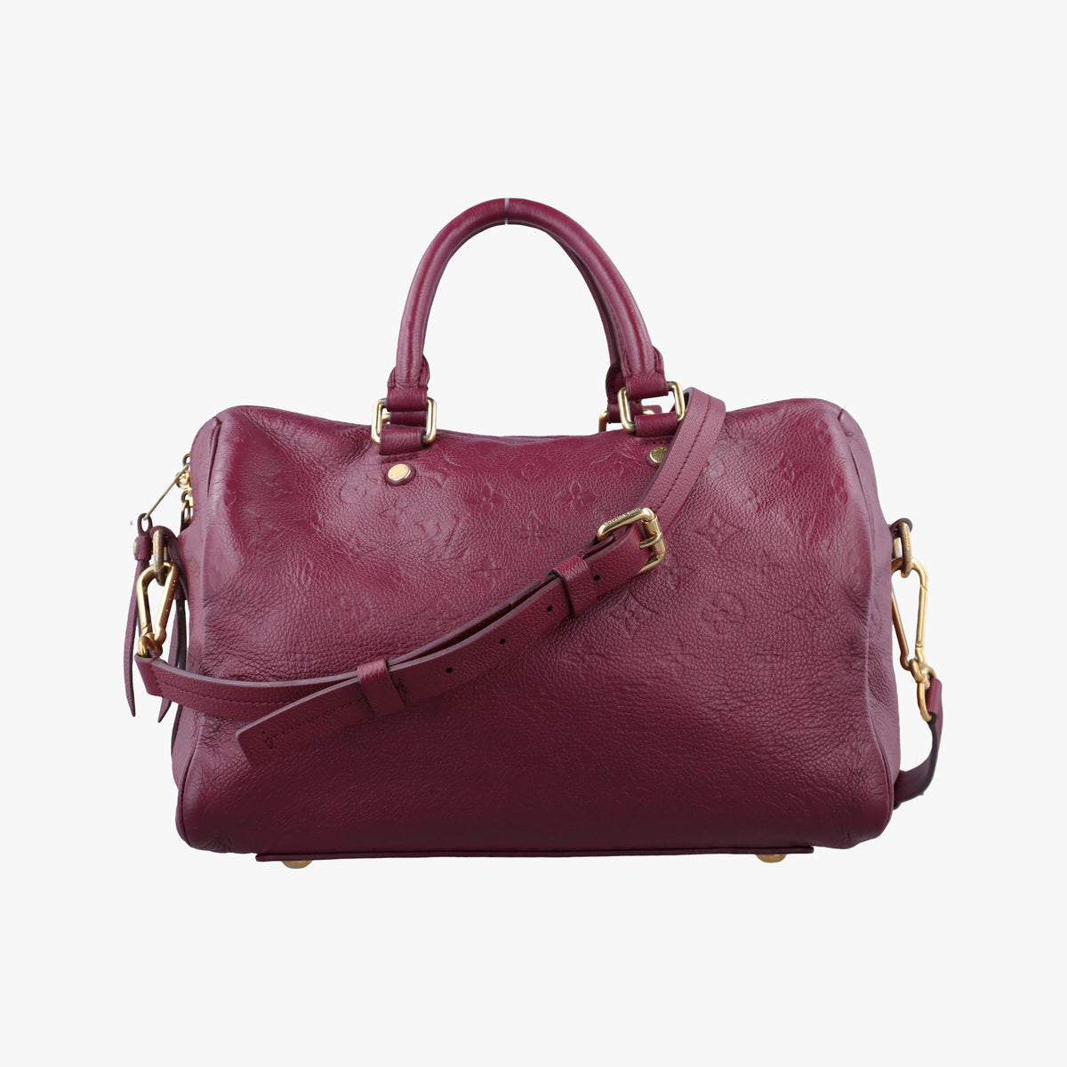 Pre-owned Louis Vuitton Speedy Bandouliere 25 Aurore Monogram Empreinte M40764 shoulderbag | stylenewstar