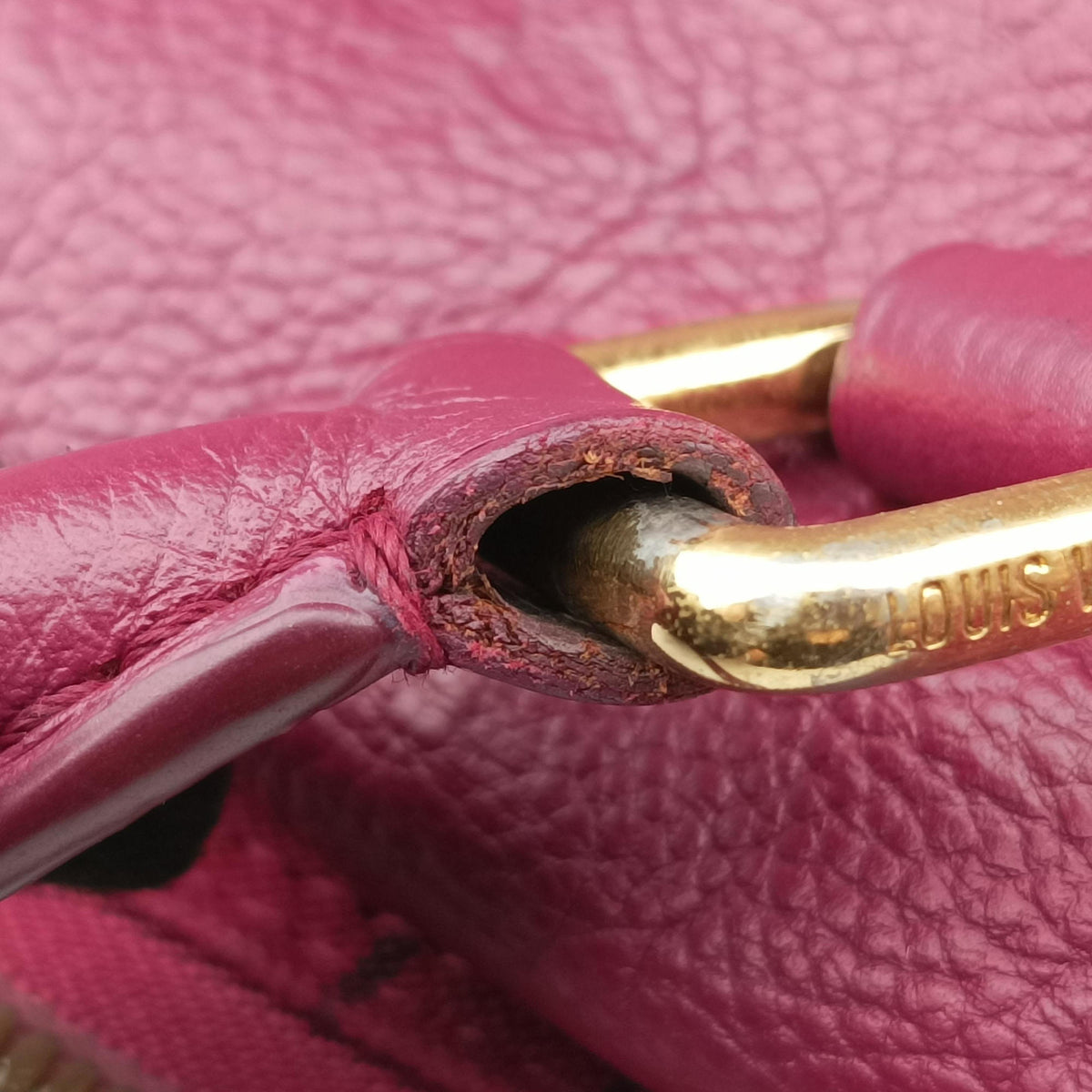 Pre-owned Louis Vuitton Speedy Bandouliere 25 Aurore Monogram Empreinte M40764 shoulderbag | stylenewstar