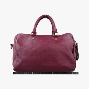 Pre-owned Louis Vuitton Speedy Bandouliere 25 Aurore Monogram Empreinte M40764 shoulderbag | stylenewstar