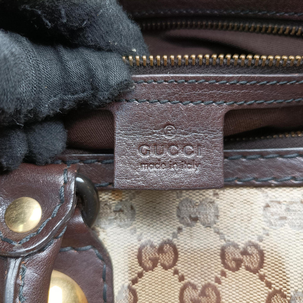 Pre-owned Gucci Babushka Multicolour PVC coated canvas×Leather 207775 handbag | stylenewstar
