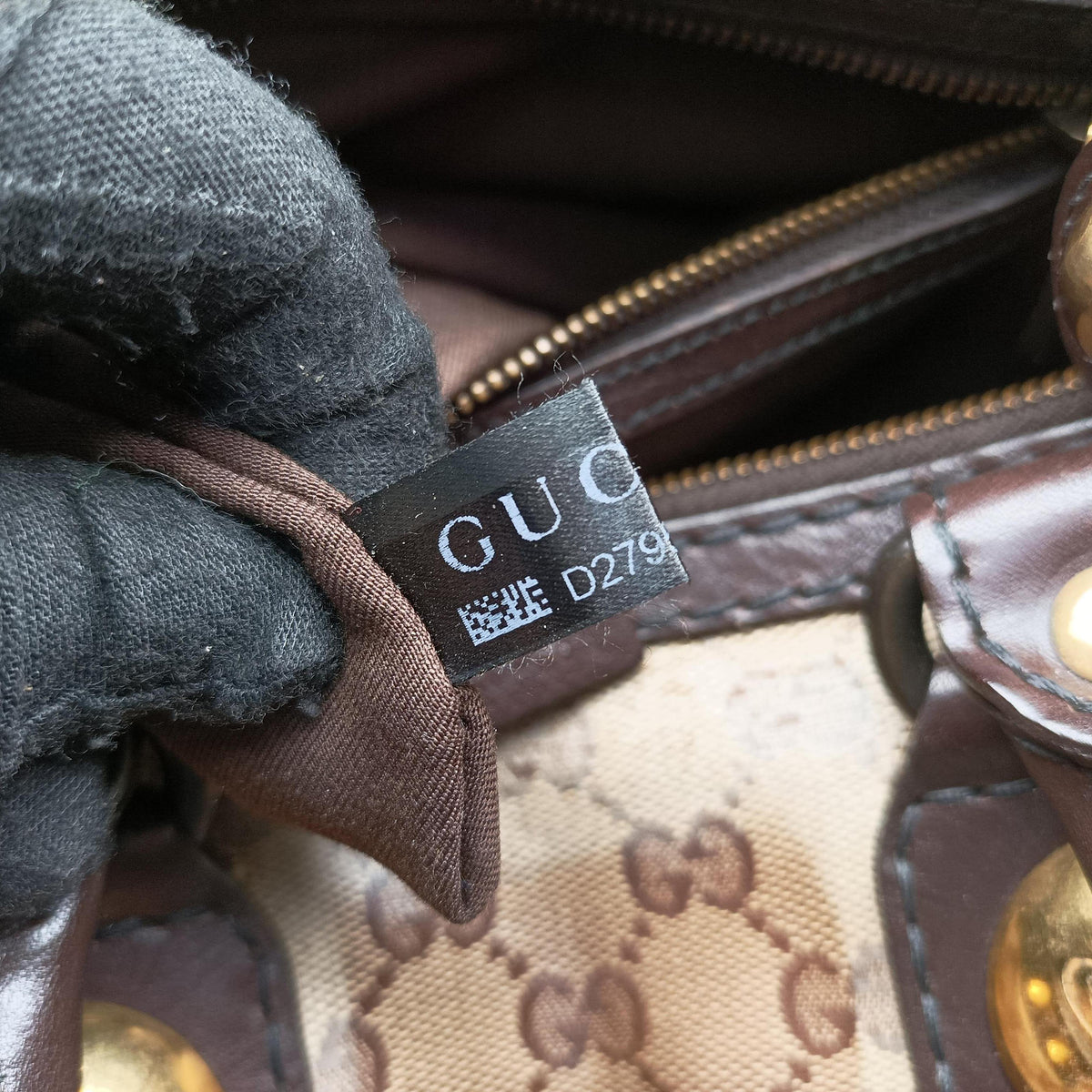 Pre-owned Gucci Babushka Multicolour PVC coated canvas×Leather 207775 handbag | stylenewstar