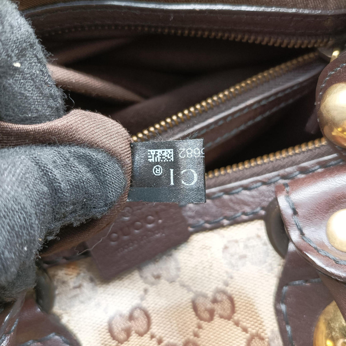 Pre-owned Gucci Babushka Multicolour PVC coated canvas×Leather 207775 handbag | stylenewstar