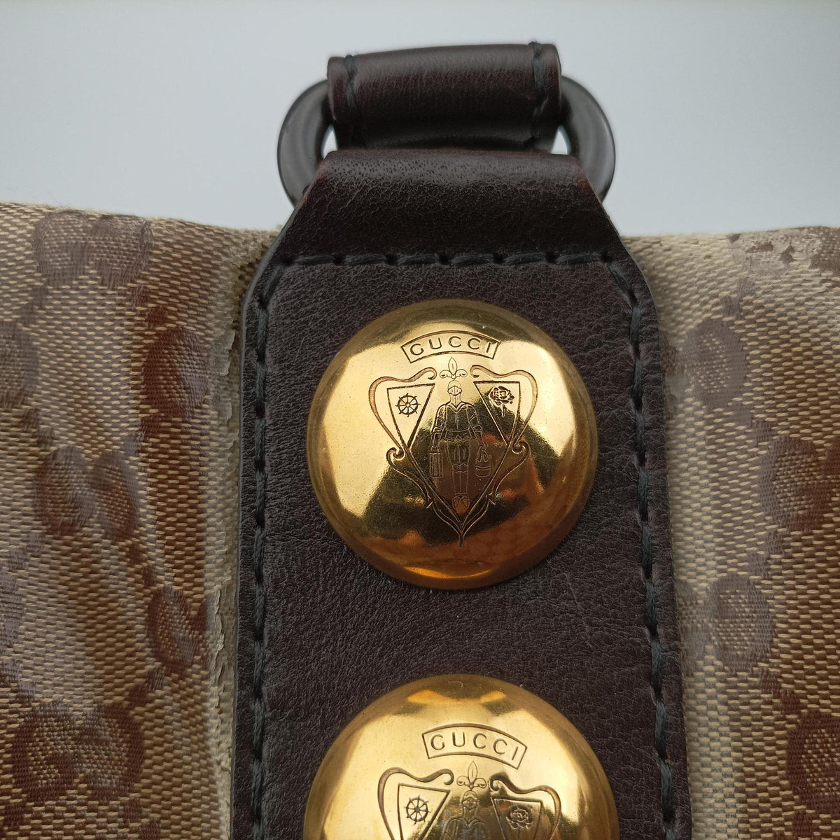 Pre-owned Gucci Babushka Multicolour PVC coated canvas×Leather 207775 handbag | stylenewstar