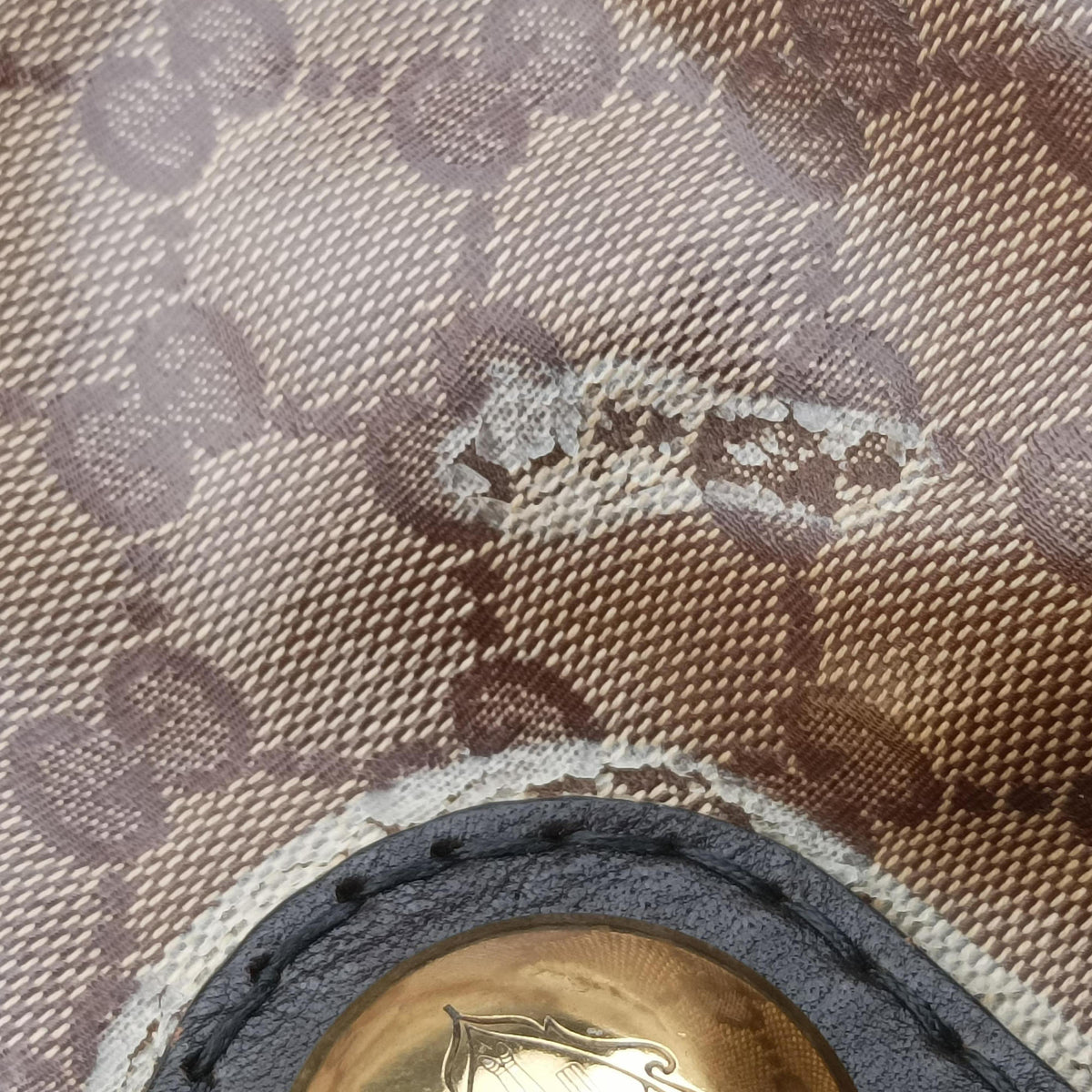 Pre-owned Gucci Babushka Multicolour PVC coated canvas×Leather 207775 handbag | stylenewstar