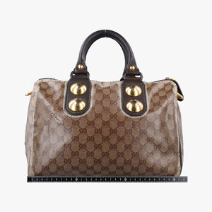 Pre-owned Gucci Babushka Multicolour PVC coated canvas×Leather 207775 handbag | stylenewstar