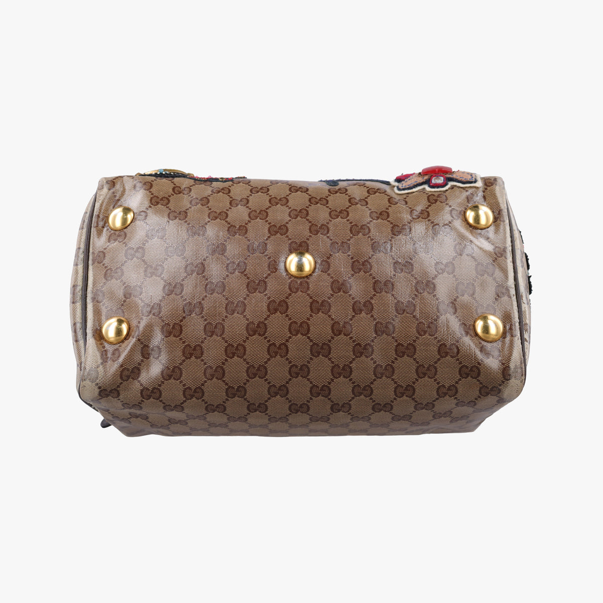 Pre-owned Gucci Babushka Multicolour PVC coated canvas×Leather 207775 handbag | stylenewstar