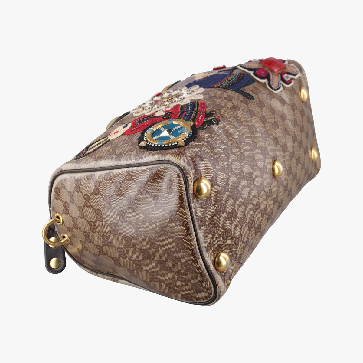 Pre-owned Gucci Babushka Multicolour PVC coated canvas×Leather 207775 handbag | stylenewstar