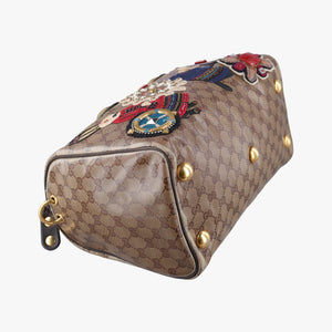 Pre-owned Gucci Babushka Multicolour PVC coated canvas×Leather 207775 handbag | stylenewstar