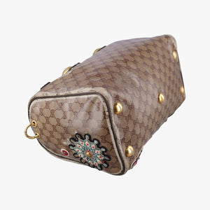 Pre-owned Gucci Babushka Multicolour PVC coated canvas×Leather 207775 handbag | stylenewstar