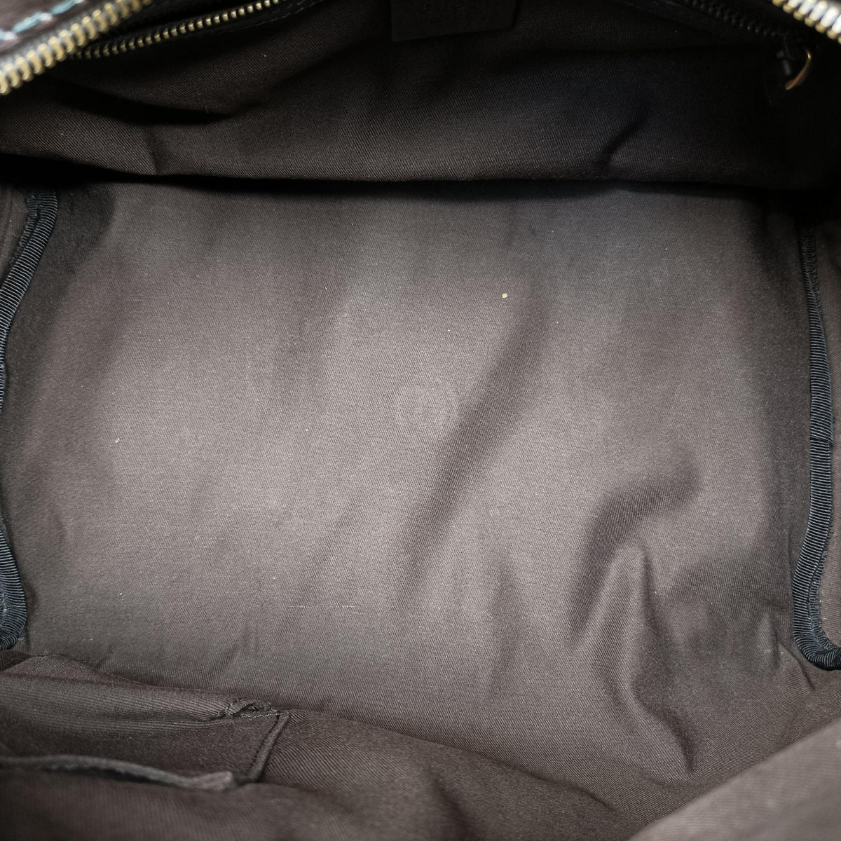 Pre-owned Gucci Babushka Multicolour PVC coated canvas×Leather 207775 handbag | stylenewstar