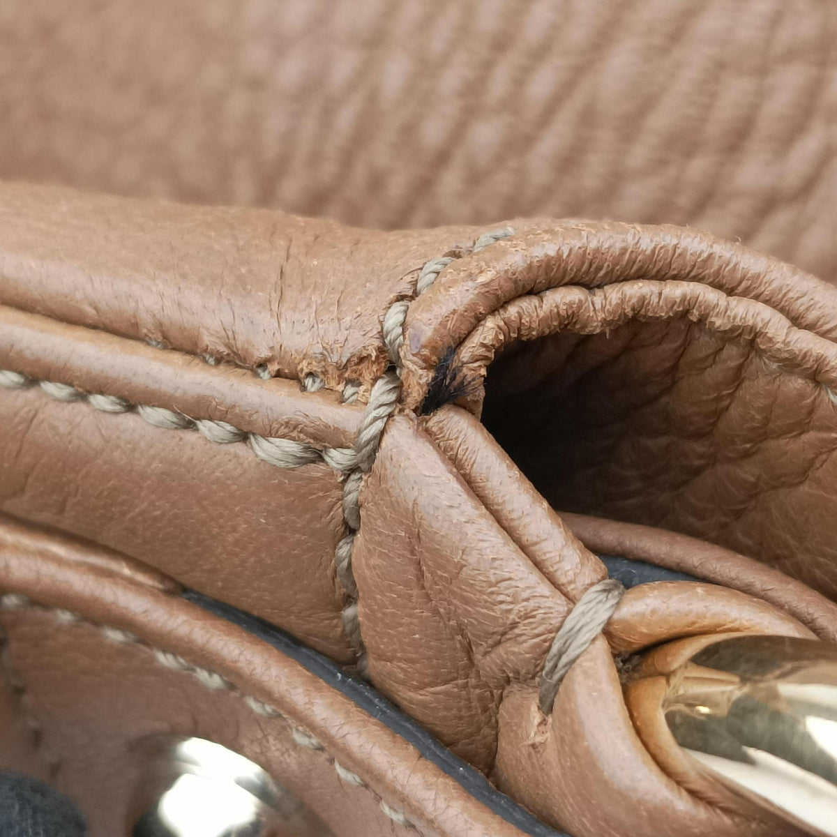 Pre-owned Gucci G Wave Hobo Brown Leather 232931 shoulderbag | stylenewstar