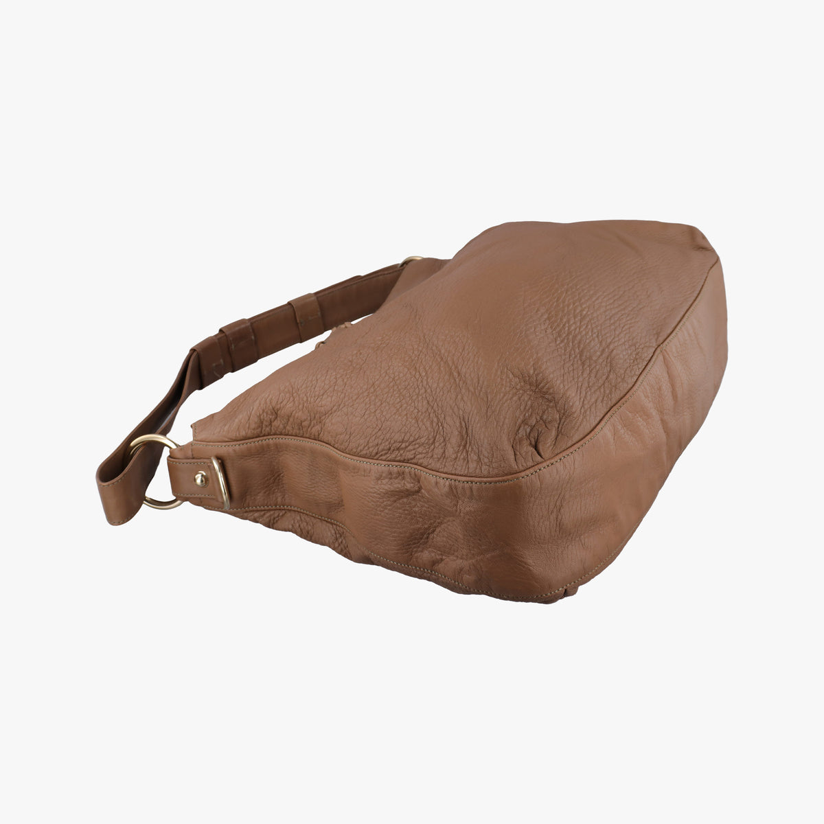 Pre-owned Gucci G Wave Hobo Brown Leather 232931 shoulderbag | stylenewstar