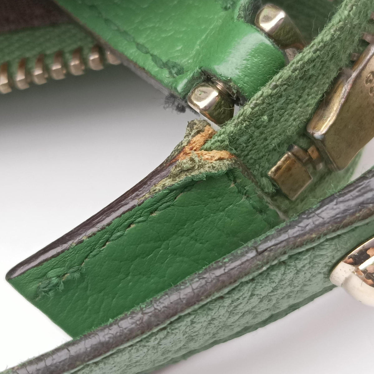 Secondhand Gucci Interlocking G Hobo Green Leather 130771 handbag | stylenewstar