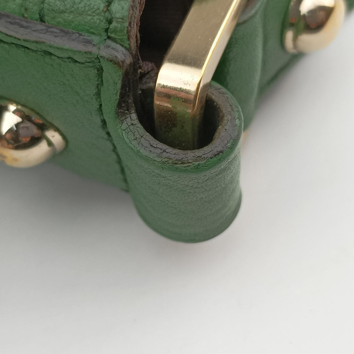 Secondhand Gucci Interlocking G Hobo Green Leather 130771 handbag | stylenewstar