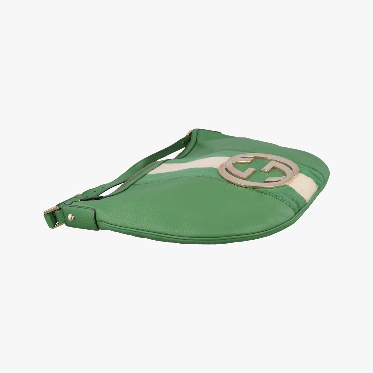 Secondhand Gucci Interlocking G Hobo Green Leather 130771 handbag | stylenewstar