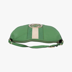 Secondhand Gucci Interlocking G Hobo Green Leather 130771 handbag | stylenewstar