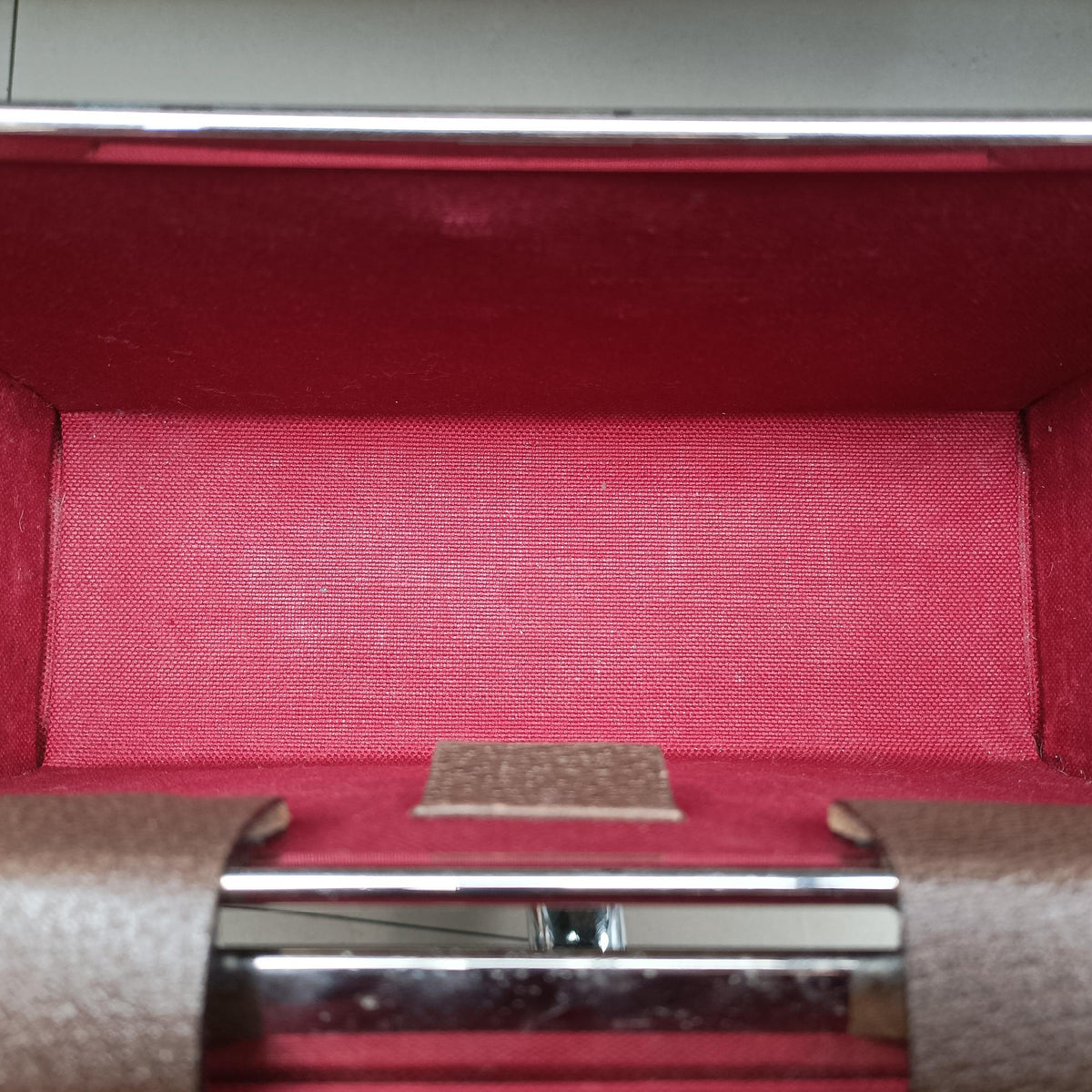 Pre-owned Gucci Bamboo Vanity Case Beige x Brown PVC coated canvas 588351 handbag | stylenewstar