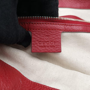 Vintage Gucci Bamboo Shopper Tote Red Leather 323663 shoulderbag | stylenewstar